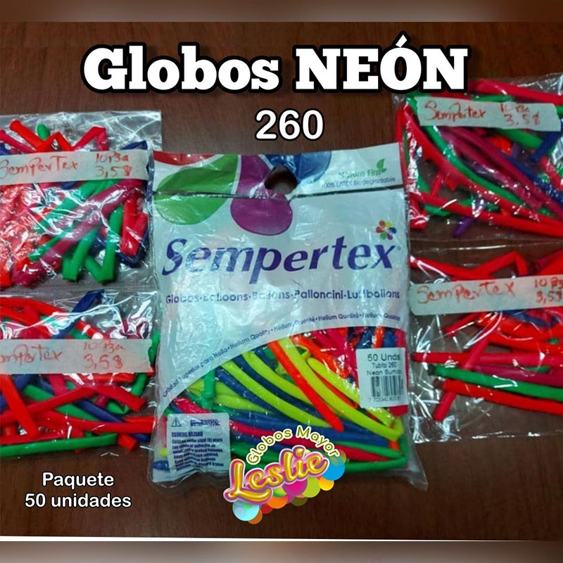 Globos Neón 260 – Globos Mayor Leslie